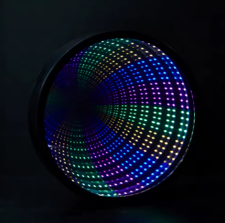 Specchio Infinity LED RGB - Luce Tunnel Infinito da Parete e Tavolo